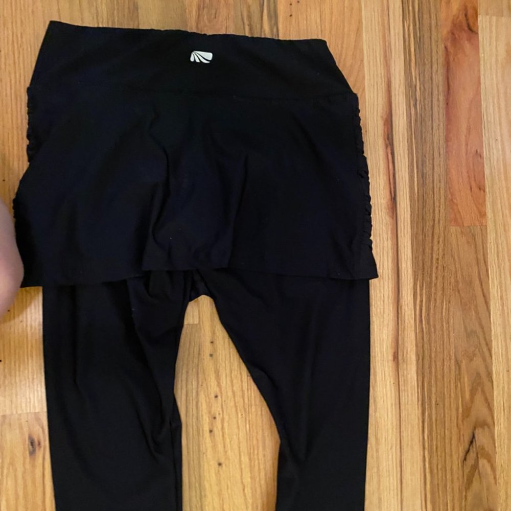 Black Tennis Skirt with Leggings